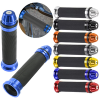 1 pair Motorcycle Grips Hand Rubber Anti-Slip cycling Scooter Handlebar Grips Modified 22-24mm Universal Rubber Handle Bar Grips