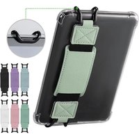 For Kindle/Kobo/Voyaga/Lenovo/Sony E-Book Tablet PU Leather Secure Hand Strap Versatile Anti Drop EReader Holder