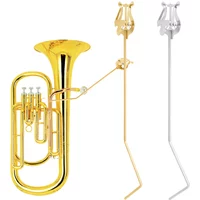 Music Stand Standing Key Tuba Tenor Horn Portable Metal Music Stand Euphonium Sheet Music Holder Brass Instrument Accessories
