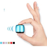 Mini Bluetooth-compatible Speaker Portable Intelligent One Drag Two Small Steel Cannon Metal Wireless Bluetooth Sound Subwoofer