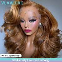 Honey Blonde 450 Density Hd Lace Wig Human Hair Body Wave Super Double Drawn 13x6 Hd Lace Frontal Wig Remy Human Hair Preplucked