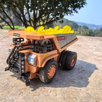Ask Nanfeng full proportion mini alloy forklift 1:64 remote control car electric engineering car model boy gift bulk price