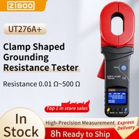 ZIBOO UT276A+ UT278A+ Clamp Ground Resistance Tester Ground Loop Resistance 32MM Big Jaw Leakage Current Detection