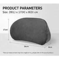 Memory Foam Lumbar Support Pillow Ergonomic Back Cushion Lower Back Pain Relief Car Seat Office Chair Waist Support Cushion