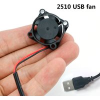 2.5cm DC 5V USB Fan 2510 PC Computer Case Cooler 25mm DC5V Brushless Cooling Fans For Raspberry Radiator Ventilation Oil Bearing