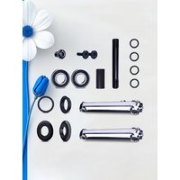 AliExpress NONE Funsea 145mm Crankset with Chrome Painting Finish Bearing 41.28 X 19mm for MID Frame Bottom Bracket Shell Bike Accessories