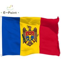 Moldova National Flag 2ft*3ft (60*90cm) 3ft*5ft (90*150cm) Size Christmas Decorations for Home Flag Banner