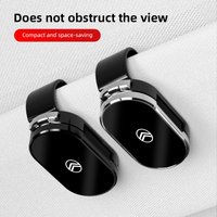 Citroen Car Sun Visor Eyewear Holder Sunglasses Clip For Citroen C4 C3 C2 Berlingo Xsara Grand Picasso Car Accessories keychain