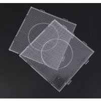 4Pcs 2.6MM Beads Pegboards Board For Perler Tool Fuse Beads Square Jigsaw Puzzle Template Children Educational Toys DIY