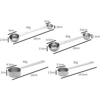 Professional 30/15 ML Coffee Scoop Long Handle Versatile Measuring Spoon Stainless Steel Two Tbsp Scoop Coffee Making