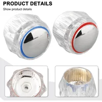 2PCS Replacement Acrylic Tap Heads For Kitchen And Bathroom Faucets 20 Splines 7.5mm For Tap Spindle Cap Upgrade