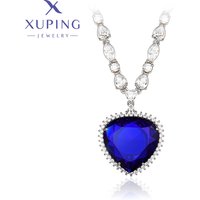 Xuping Jewelry Heart Shape Pendant Necklace With Synthetic Cubic Zirconia for Women Gift X000828615