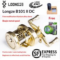 Loongze Dc Drum Fishing Reel Full Metal Cnc Lightweight 5 Smart Modes Ultralight Flipping For Freshwater Saltwater Anglers Gift