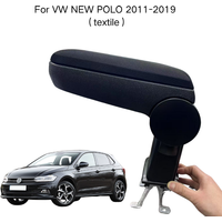 Armrest For VW NEW POLO 2011-2019 Textile Custom Fit Center Console Storage Box Vehicle Accessories Comfortable Driving