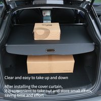 Pour Tesla Model Y Juniper 2025 2026 – Cache-coffre arrière, support de rangement, panneau de séparation, écran de sécurité et de confidentialité, rideaux pare-soleil