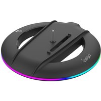 IPEGA Vertical Stand PG-P5S025 for PS5 Slim Console Disc&Digital with 14 Light Mode, RGB Base Stand for PS5 Slim Console