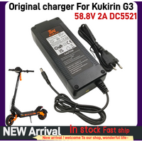 Original 58.8V 2.0A Battery Charger Power DC5521 Adapter Replacement Spare Parts for Kugoo Kirin Kukirin G3 Electric Scooter