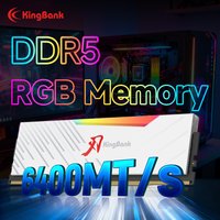 KINGBANK SOARBLADE KRRW Series 32GB (16GBx2) DDR5 RAM White RGB Memory 6400MHz Compatible with Hynix M DIE