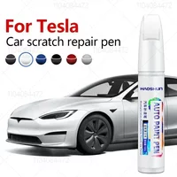 Car Paint Scratch Repair Pen Touch Up Paint Accessories Black Pearl White Silver Deepsea Blue Red For Tesla Model 3 Y X S