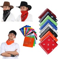 Sports Supplies Neck Scarf Headwear Printed Square Scarves Paisley Bandana Wristband Hair Band