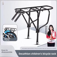 Fold500560 Bicycle Rear Rack 20 Inch Folding Bike Rear Clothes Hanger Tail Rack High Carbon Steel Rust Resistant