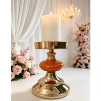Metal Candle Holder Retro Candlestick Stand Nordic Home Decor Dining Table Entrance Hall Wedding Party Desktop Ornament