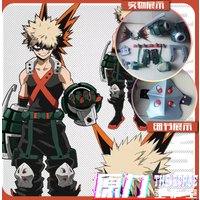 Anime académique Bakugou Katsuki gants Cosplay Pauldrons masque accessoires perruques Halloween sur mesure ceinture jouets cadeaux d'anniversaire