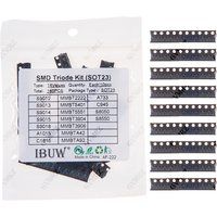 180PCS S9012 18Values SMD Triode Transistor Kit SOT23 MMBT2222/A733 etc.) for Arduino DIY Electronic Amplifier Switching Project