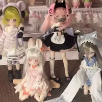 Locely Kwaidan Bjd Doll One Eighth Scale Implanted Hair Kawaii Horror Non Edible Figurine Blind Box Desk Decor Gift For Women