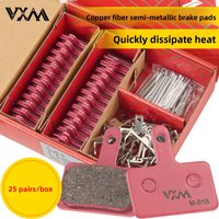 AliExpress HUIJING Mountain bike disc brake pads 25 pairs of box-packed oil brake pads bb5 universal disc brake Copper fiber semi-metallic sheet