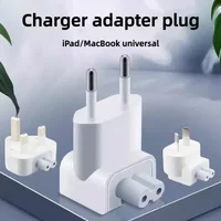 World Travel Plug - EU US UK AU Plug Set for Apple MacBook Pro/Air Charger, Interchangeable Adapter Tips