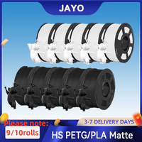JAYO 3D High Speed Matte PETG /PLA Matte Printer Filament 1.75mm 9/10Rolls Neatly Wound &100% Non-toxic for 3D Printer & 3D Pen