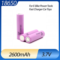 ICR18650-26F Large Capacity Rechargeable Lithium Battery 3.7V 2600mAh for Power Tools Fast Charger Car Toys