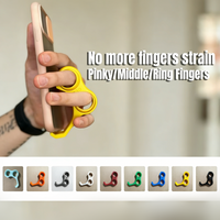 3D Printed Antislip Ergonomic Phone Grip Holder Universal Finger Ring Phone Holder Creative Stress Relief Tool For iPhone Xiaomi