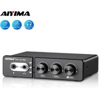 AIYIMA Audio DAC-A2 PRO USB Gaming DAC Headphone Amplifier Hub USB Mini Decoder for PS5 Desktop Gaming Headset Active Speakers