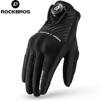 AliExpress ROCKBROS SBR Palm Pad Gloves Shock Absorption Autumn Winter Gloves Breathable Wrist Extended Motorcycle Gloves Riding Protection