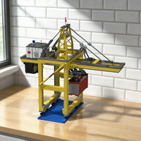 1460pcs MOC Container Crane J City Trains Model Building Christmas Gifts Blocks Construction Toys Assemble DIY Creative Idea