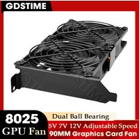 Gdstime Graphics Card Cooler 80MM Video Card Cooler 8CM GPU Fan 8025 Universal Cooling Fan for Computer Case CPU & VGA Cooling