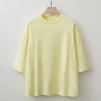 2025 Summer Oversized Basic T shirt Cotton Top