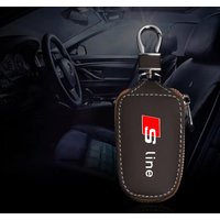 Car Keychain Covers Leather Key Wallets Organizer Pouch for Audi S Line A3 A4 B5 B6 A3 8P 8V 8L A5 A6 C6 C5 A1 A7 A8 Accessories