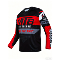 Men Breathable off Road Enduro Mountain Motocross Mtb Bike Jersey Cycling Top Riding Quick Dry Fitness Wear Cycling Top