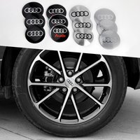 4Pcs 56/60/65mm Car Wheel Hub Center Cap Emblem Stickers For AUDI A1 A3 A4 A5 A6 Q5 Q7 B8 S6 B9 Q8 8P RSQ7 C7 C6 C5 S7 S8 S3 S4