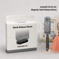 Insta360 Magnetische Schnellwechselhalterung für X6 X5 X4 Air, 1/4'' Schlanker Verriegelungs-Kameraadapter für Selfie-Stick Vlog