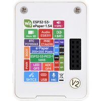 Waveshare ESP32-S3 1.54inch e-Paper AIoT Development Board,200×200,Black/White,Supports Wi-Fi and BLE Dual-mode Communication