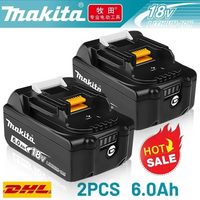 100%Makita 18v Battery Rechargeable Power Tool Makita 18v Battery, Replaceable 6Ah/9Ah Battery Lithium-ion,BL1840ใBL1850ใBL1860