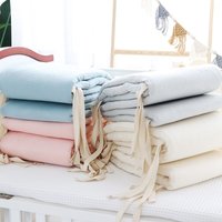 One-piece Waffle Gauze Cotton Washable Baby Crib Bumper Set for Newborns To Prevent Bumps and Falls