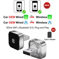 2026 Car play CarPlay Android Auto Wireless Adapter Plug And Play Universal For VW Toyota Nissan Honda Ford Benz Wired Newest