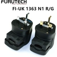 Original FURUTECH Right Angle UK Plug 24K Gold Rhodium Plated BS1363 Audiophile Power Jack For High End HIFI Amplifier DAC