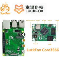 LuckFox Core3566 RK3566 Option IO Board For RAM / eMMC/ wireless Compatible With Raspberry Pi CM4