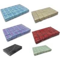 Vente 24 pièces boîte à bijoux en papier coloré ruban boucles d'oreilles de mariage organisateur stockage fête boîte-cadeau boîte à bagues